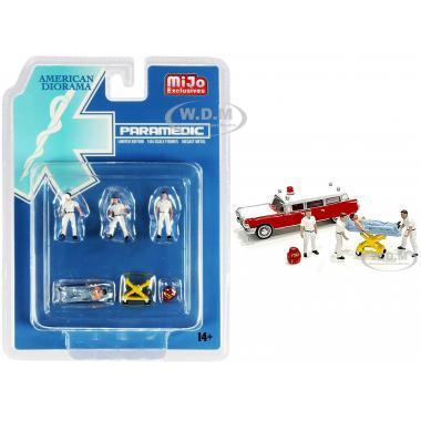 American Diorama 1:64 Mijo Exclusives Figures Paramedic Set