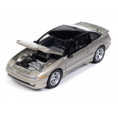 Auto World 1990 Mitsubishi Eclipse GSX LaSalle Silver Metallic 