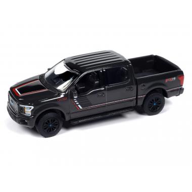 Auto World 2020 Ford F-150 Lariat FX4 Pickup Truck Lead Foot Gray 
