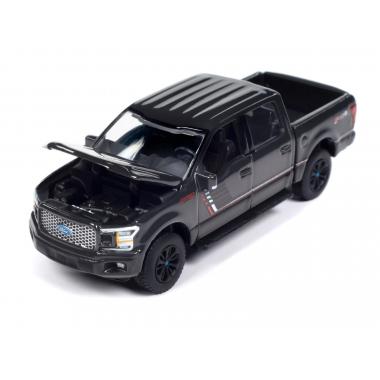 Auto World 2020 Ford F-150 Lariat FX4 Pickup Truck Lead Foot Gray 