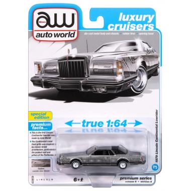Auto World 1979 Lincoln Continental Lowrider Silver