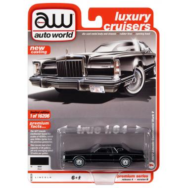 Auto World 1:64 Lincoln Continental Coupe Mark V Black