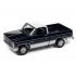 Auto World 1:64 Chevy 1985 Silverado Dark Blue White Side