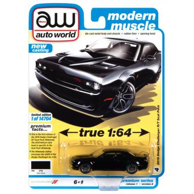 Autoworld 2019 Dodge Challenger R/T Scat Pack B5 Black