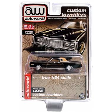 Auto World Custom Lowriders 1975 Cadillac Eldorado Black