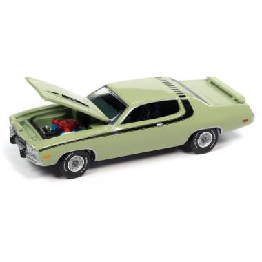 Auto World Premium 1973 Plymouth Road Runner 440 Mist Green