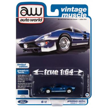Auto World Premium 1965 Ford GT40 MK1 Blue