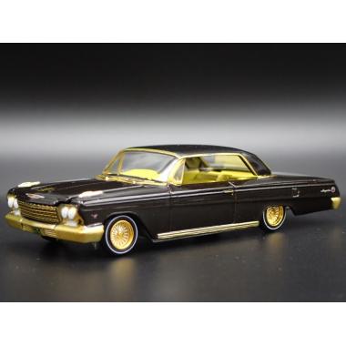 Autoworld 1962 Chevrolet Impala SS Hardtop Black Metallic with White Top "Custom Lowriders" MiJo Exclusives