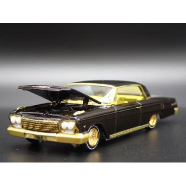 Autoworld 1962 Chevrolet Impala SS Hardtop Black Metallic with White Top "Custom Lowriders" MiJo Exclusives