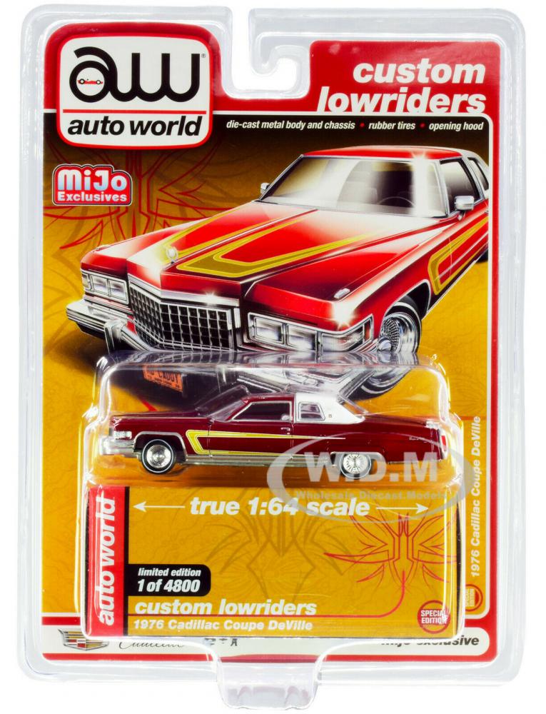 1975 CADILLAC ELDORADO LIDO GREEN 1/64 DIECAST MODEL AUTOWORLD 64282-AWSP058 A E