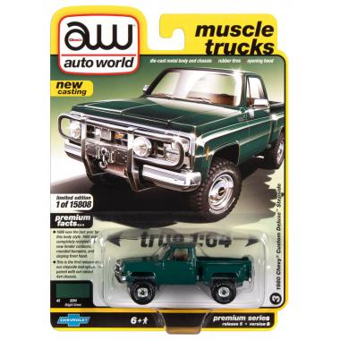 Autoworld 1980 Chevrolet Custom Deluxe 10 Stepside Green