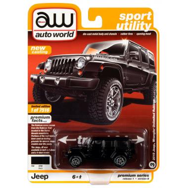  Auto World Premium 2018 Jeep Wrangler Gloss Black