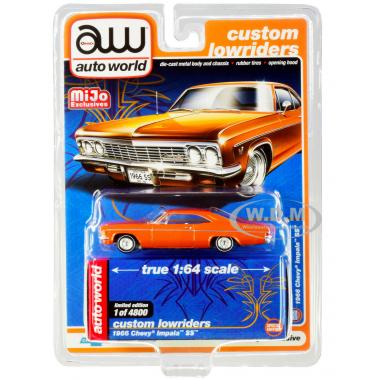 Autoworld 1966 Chevrolet Impala SS Orange Metallic "Custom Lowriders" MiJo Exclusives