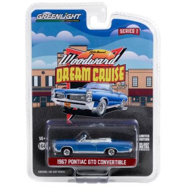 Greenlight 1:64 Pontiac GTO Convertible 1967 Blue Dream Cruise 