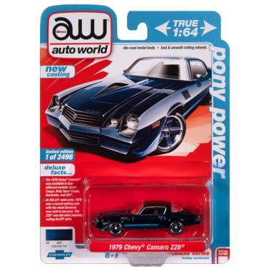 Auto World 1979 Chevrolet Camaro Z28 Dark Blue Poly 
