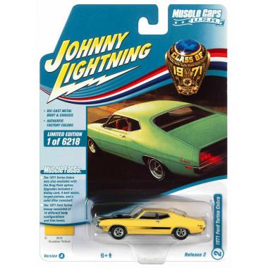 Johnny Ligtning 1971 Ford Torino Cobra Grabber Yellow