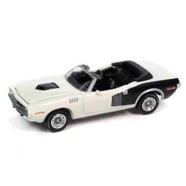 Johnny Ligtning 1971 Plymouth Barracuda Convertible White 