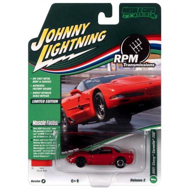 Johnny Lightning 1:64 2001 Chevrolet Corvette Z06 Red