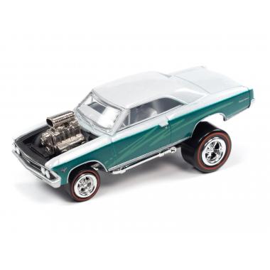 Johnny Lightning 1:64 1966 Chevrolet Chevelle Zinger Pearl White