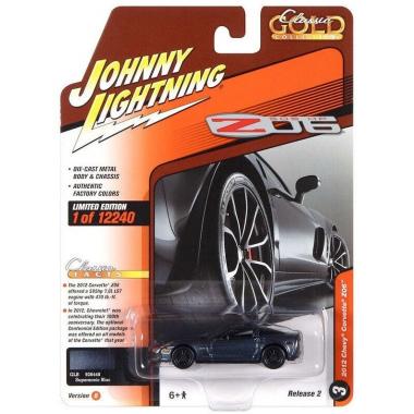Johnny Lightning 1:64 2012 Chevrolet Corvette Z06 Gray Metallic