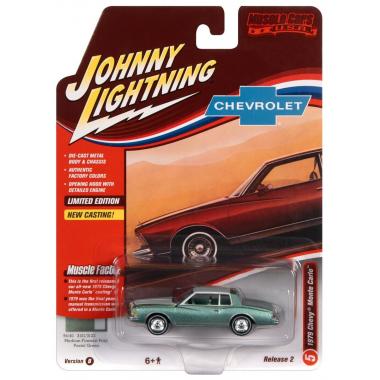Johnny Lightning 1:64 1979 Chevrolet Monte Carlo Green 