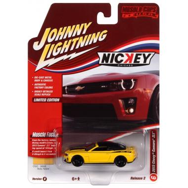 Johnny Lightning 1:64 2013 NICKEY Chevrolet Camaro ZL1 Convertible Rally Yellow