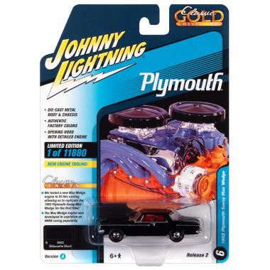 Johnny Lightning 1962 Plymouth Savoy Max Wedge Silhouette Black