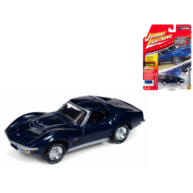 Johnny Lightning 1972 Chevrolet Corvette Navy Blue