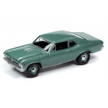 Johnny Lightning 1968 Chevrolet Nova SS COPO Grecian Green Metallic