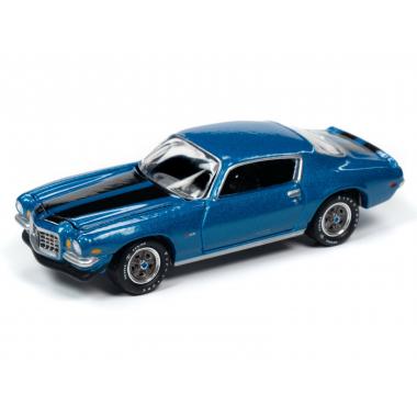 Johnny Lightning 1970 Chevrolet Camaro RS/Z28 COPO Mulsanne Blue Metallic