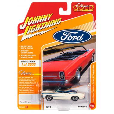 Johnny Lightning Classic Gold 1968 Ford Torino Convertible White