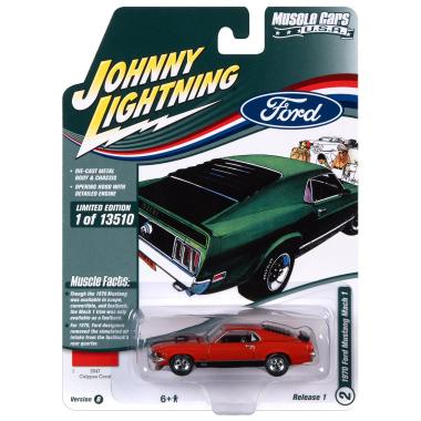 Johnny Lightning 1970 Ford Mustang Mach 1 Calypso Coral