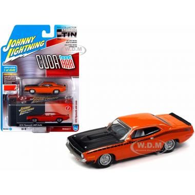 Johnny Lightning Tin Plymouth 1970 AAR Cuda Orange