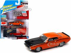 Johnny Lightning Tin Plymouth 1970 AAR Cuda Orange