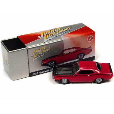Johnny Lightning Tin Plymouth 1970 AAR Cuda Purple