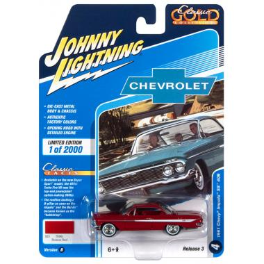 Johnny Lightning 1961 Chevrolet Impala SS 409 Roman Red
