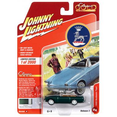 Johnny Lightning 1965 Sunbeam Tiger Convertible Dark Green