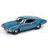 Johnny Lightning 1968 Oldsmobile Cutlass W31 Ram Rod Saphire Blue Metallic
