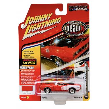 Johnny Lightning 1971 Plymouth Cuda Convertible Orange