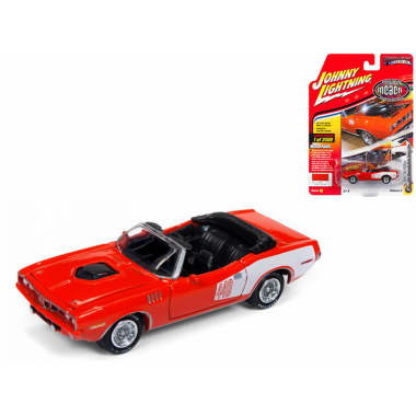 Johnny Lightning 1971 Plymouth Cuda Convertible Orange