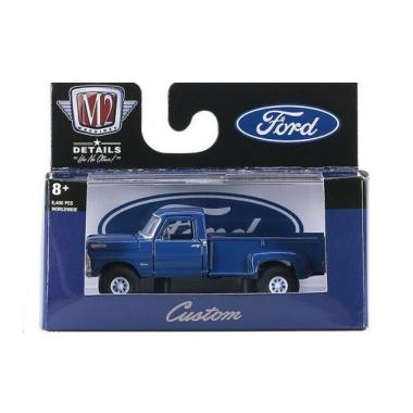 M2 Machines 1970 Ford F-100 Custom 4x4 Pickup Truck Harbor Blue