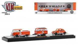 M2 Machines 1:64 AUTO-HAULERS 1960 Volkswagen VW Truck Bug & Trailer 