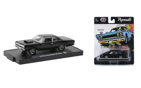 M2 Machines 1:64 1969 Plymouth Road Runner 440 6-Pack Black