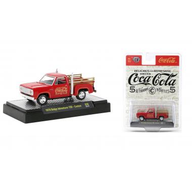 M2 Machines 1978 Dodge Adventurer 150 Custom Pickup Truck Red "Coca-Cola"