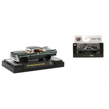 M2 Machines 1957 Dodge Custom Royal Lancer Dark Green Metallic