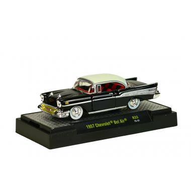 M2 Machines 1:64 1957 Chevrolet Bel Air Dark and Red