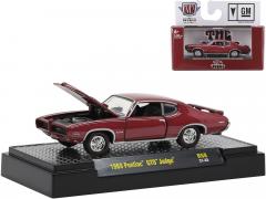 M2 Machines 1:64 1969 Pontiac GTO Judge Burgundy Metallic with Stripes