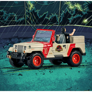Hot Wheels Jurassic Park Jeep Wrangler & Dr. Ian Malcolm