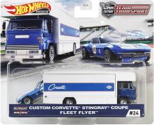 Hot Wheels Premium Car Culture Team Transport Custom Corvette Stingray Coupe Fleet Flyer 