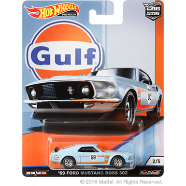 Hot Wheels Car Culture Gulf Racing '69 Ford Mustang Boss 302